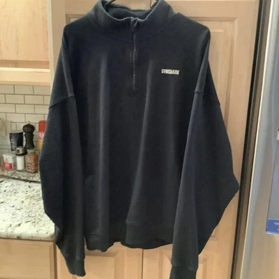 Chaqueta Pull-Over GymShark Para Hombres Negra Media Cremallera-Excelente Estado *Envío Gratis* Foto 1 de 4