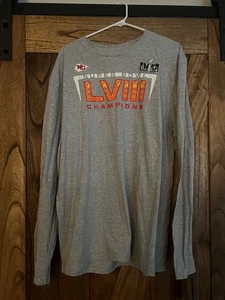 Camisa NFL XL Para Hombres Manga Larga KC Chiefs Super Bowl LVIII Nueva Con Etiquetas - Imagen 1 de 4