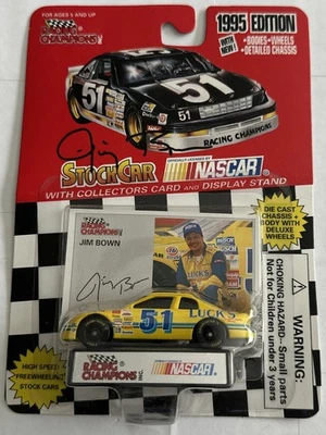 Racing Champions #51 Jim Bown 1995 Nascar Luck’s Chevy Monte Carlo 1:64 firmado Foto 1 de 4