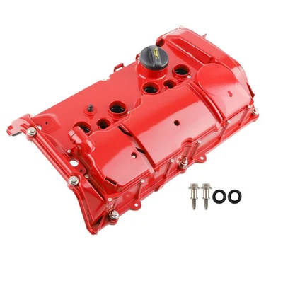 Cubierta de válvula roja de aluminio con kit de junta para Mini Cooper R56 S Hatchback 2011-2013 Foto 1 de 4