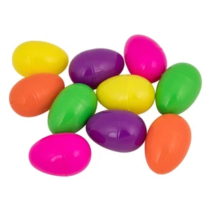 Northlight Pack de 10 Huevos de Pascua Rellenables de Primavera Multicolores Surtidos 3" - Imagen 1 de 5
