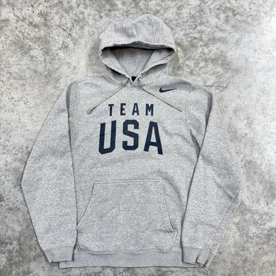 Sudadera con Capucha Team USA Para Hombre Pequeña Gris Nike Pullover Polar Entrenamiento Olímpico Foto 1 de 4