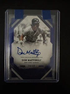 2025 Topps Tier One Autograph Don Mattingly Blue /49 #T1A-DMU Yankees On Card - Picture 1 of 1