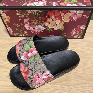 GUCCI Floral Sandals 35 - Picture 1 of 4