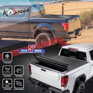 Vinyl Soft Tri-Fold Tonneau Cover for 15-25 Colorado Canyon Fleetside 5Ft Bed - Bild 1 von 6