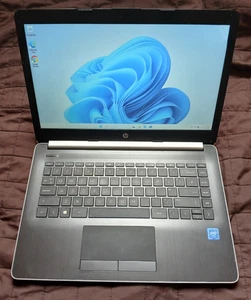 HP Notebook 14-dg0023na in silver. Celeron N4000, 4GB RAM, Windows 11 Home - Picture 1 of 12