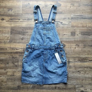 Esprit Damen 100 % Baumwolle Denim Rock Overall Größe Large Neu mit Etikett - Bild 1 von 8