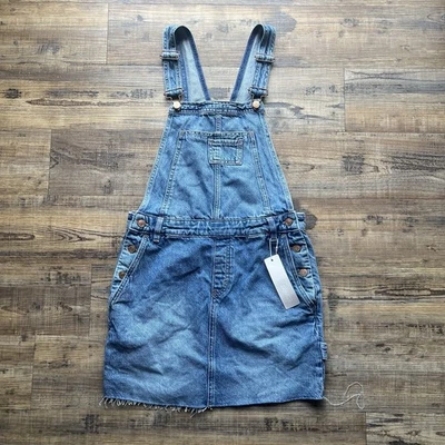 Esprit Womens 100% Cotton Denim Skirt Overalls Size Large NWT - Image 1 of 4