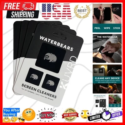 Paquete de 4 limpiadores de pantalla universales Waterbear - portátiles, sin residuos y reutilizables Foto 1 de 4