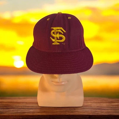 Vintage Florida State Seminoles Hat Cap Fitted 7 7/8 Red FSU USA Made Classic - Image 1 of 4