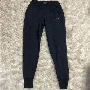 Nike Black Performance Joggers Running Pants Women's XS Key Pockets Atheltic - Picture 1 of 9