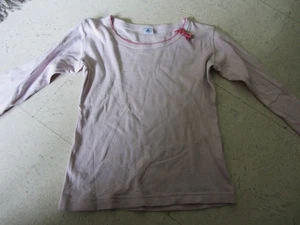 rosa-weiß gestreiftes langarm Shirt von Petit Bateau in 138 (10Jahre) - Bild 1 von 3