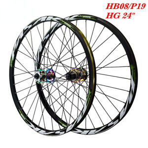 24 Inch Mountain Bike Wheelsets MTB Bicycle Wheels Disc Brake 7-12speed QR