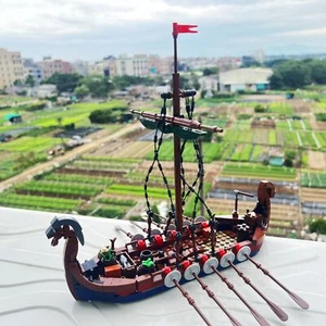 MOC-58275 Viking Longship Only 454 Pieces Warrior Battleship - Picture 1 of 5
