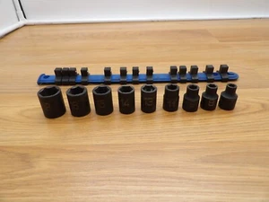 Matco Tools USA 9 pc 3/8 Drive7,8,9,11,13,14,15,16 &19 Impact Socket Set -6 Pt - Picture 1 of 10