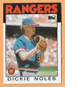 Dickie Noles Texas Rangers #388 - Topps casi nuevo-como nuevo 1986 - Imagen 1 de 2