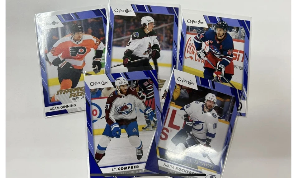 2023-24 O-Pee-Chee OPC Blue Border #251-500 U Pick From List - Image 1 of 1