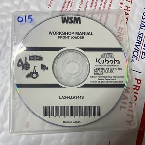 KUBOTA LA344 LA344S front loader SERVICE REPAIR WORKSHOP MANUAL CD #015 - Bild 1 von 1