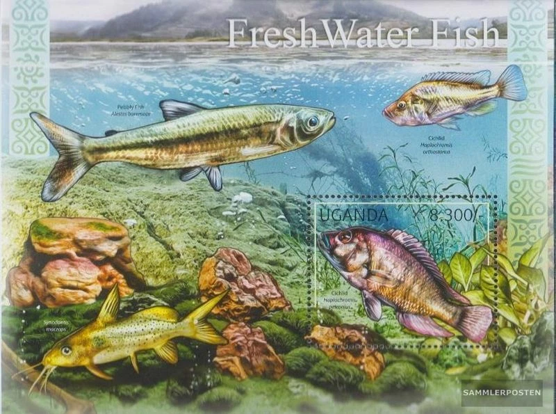 uganda Block372 MNH 2012 Freshwater Fish - Image 1 of 1