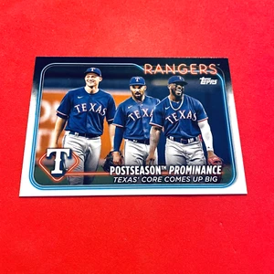 Postseason Prominance .. CHECKLIST .. Texas Rangers ..2024 Topps Card 656 - Picture 1 of 2