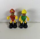 Nikko Toys Ltd Lot of 2 Construction Worker Action Figure  Machine Makers 2.5"