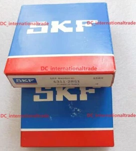 NEW SKF 6311-2RS1 single row deep groove ball bearing 1PCS #DC - Bild 1 von 3