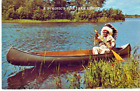 North American Indian Chief and Tepee, 3.5x5.5 Postcard, Unposted