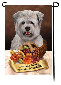 Thanksgiving Garden Flag - Blue Glen of Imaal Terrier 063 - Picture 1 of 1