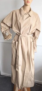 TOPSHOP Boutique Ladies Oversized Beige Long Trench Coat Size UK 8 - Picture 1 of 7