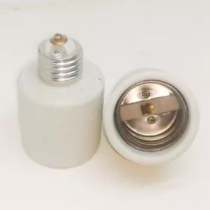 2x Porzellan E27-auf-E40 Lampenfassung Verlängerung LED Lampe Adapter Keramik - Bild 1 von 7