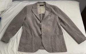 Blazer de tweed Loro Piana de algodón cepillado de 1990 - Imagen 1 de 14