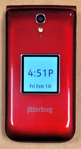 Alcatel OT Jitterbug Flip 4043S - Red ( GreatCall ) 4G VoLTE Cellular Phone - Picture 1 of 5