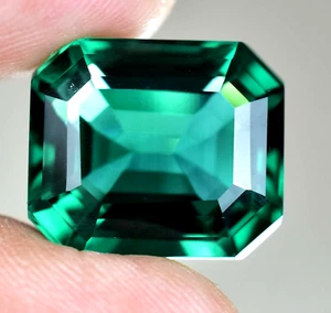 Natural Green Emerald 15.25 Ct Emerald Cut AGL Certified Stunning Loose Gemstone - Picture 1 of 6