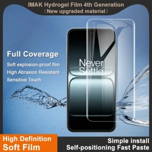 IMAK Full Cover Soft Hydrogel Screen Film For OnePlus 13T 5G 6.32" - Picture 1 of 15