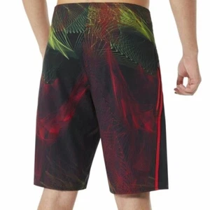 Oakley Backdraft Board Shorts Size 34 Swim Trunk Stretch Pocket 21” Cyber Grunge - Picture 1 of 11