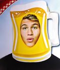 Mens Beer Mug DRAFT Glass Ugly Christmas Sweater Party Halloween Costume M L NEW