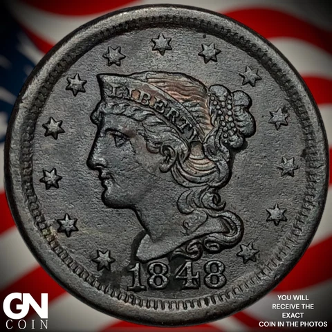 1848 Braided Hair Large Cent Q5146 Cover