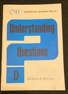 1974 Understanding Questions D Richard A Boning Supportive Reading Skills - Picture 1 of 8