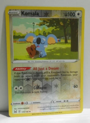 Pokemon TCG Komala * 149/196 * Lost Origin * Uncommon * Reverse Holo - Image 1 of 2