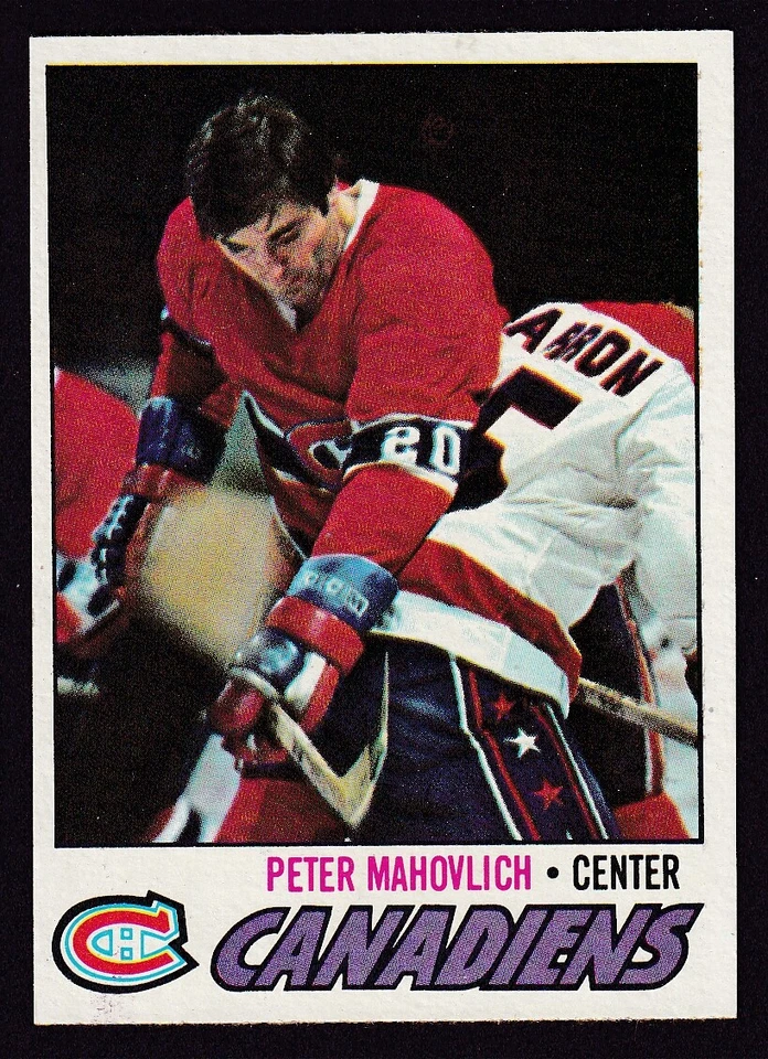 1977/78 TOPPS PETER MAHOVLICH CARD NO:205 NEAR MINT CONDITION  - Image 1 of 1