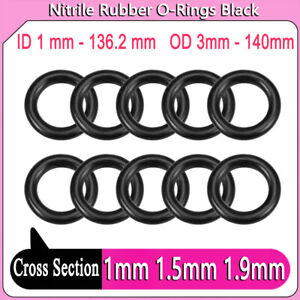 Nitrile Rubber O-Rings 1mm 1.5mm 1.9mm CS Sealing Gasket For Automotive Plumbing