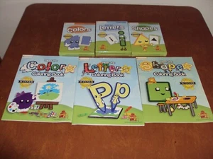 Preschool Prep Flashcards & Coloring Books Letters, Shapes, Colors Homeschool - Picture 1 of 8