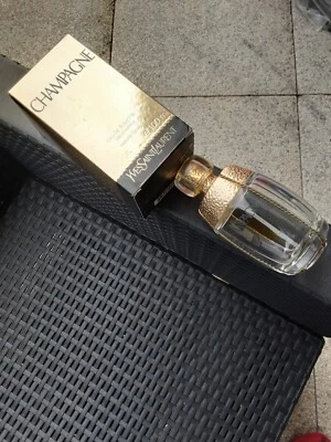 Flacon de Parfum Champagne Yves Saint Laurent 100 ml Vide Collection Ét Boite - Photo 1/4