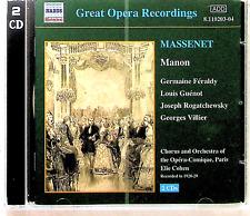 CD - Massenet: Manon [Recorded 1928-29] - 2 CD Set - Nice
