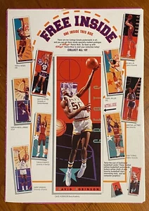 1993 Raisin Bran Cereal Box Back College Greats PIPPEN ROBINSON ABDUL-JABBAR - Picture 1 of 2