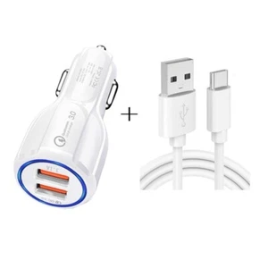 Lot de 2 chargeur voiture USB TYPE C câble de charge voiture iPhone 15 14 13 12 PRO MAX A108 - Photo 1 sur 6
