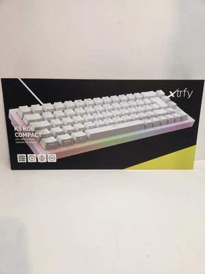 Xtrfy K5 Hotswap Prebuilt Kailh Red - 65% - White - RGB. - Image 1 of 4