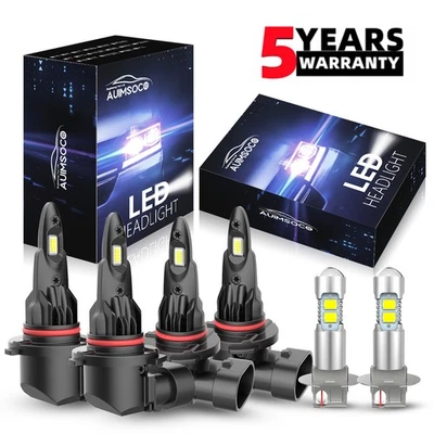 Luces LED blancas de haz alto bajo + bombillas antiniebla para Chevrolet Blazer 1993-1996 Foto 1 de 4