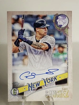 Gary Sanchez 2018 Topps Gypsy Queen Logo Swap /99 Auto New York Yankees  - Image 1 of 4