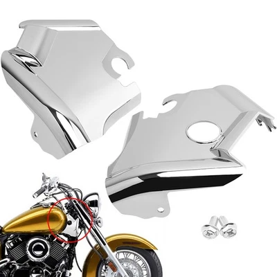 Front Fork Upper Frame Neck Cover For Yamaha V Star 650 XVS650 XVS650A 1996-2018 Foto 1 de 4